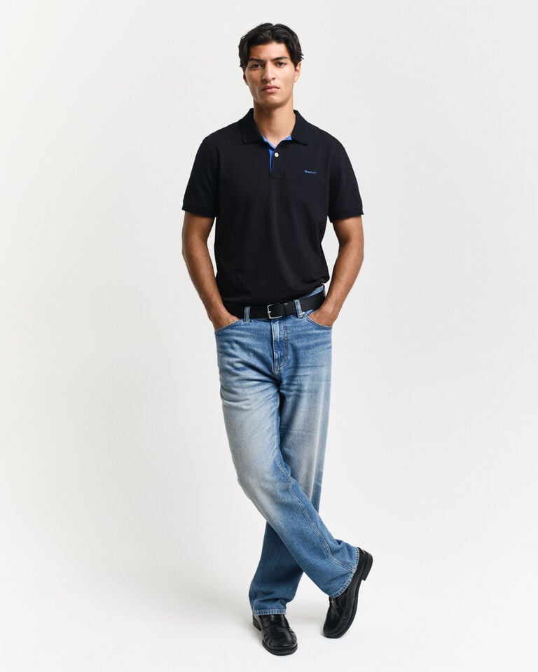 Gant Polo De Piqué En Contraste