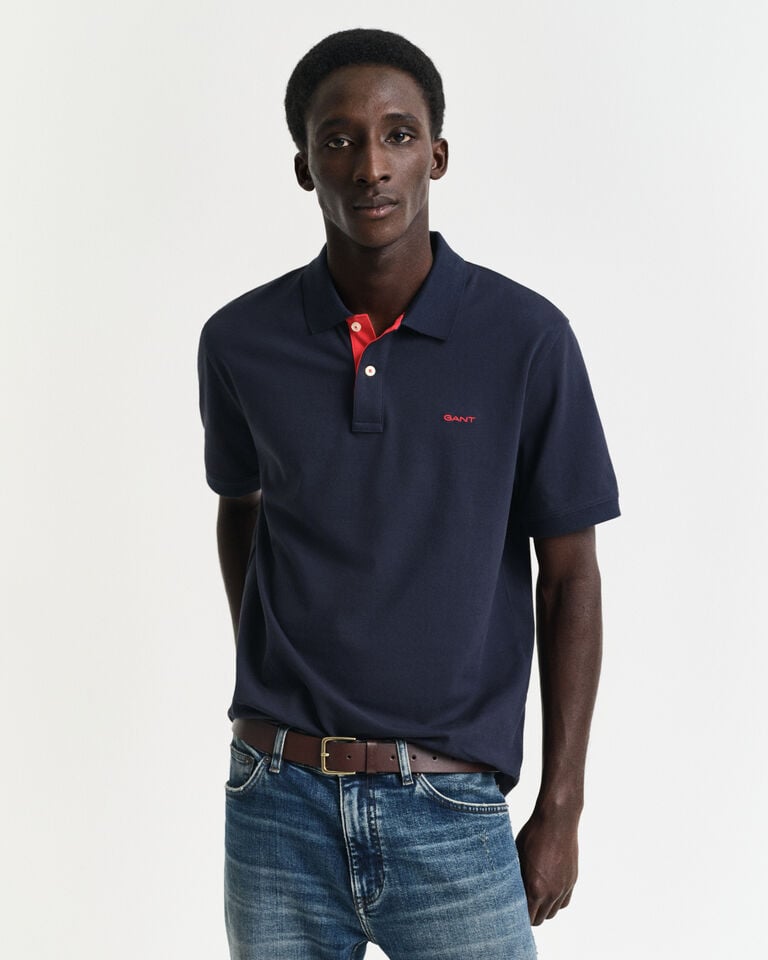 Gant Polo de piqué en contraste