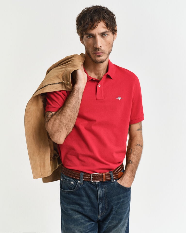 Gant Polo de piqué Regular Fit Shield