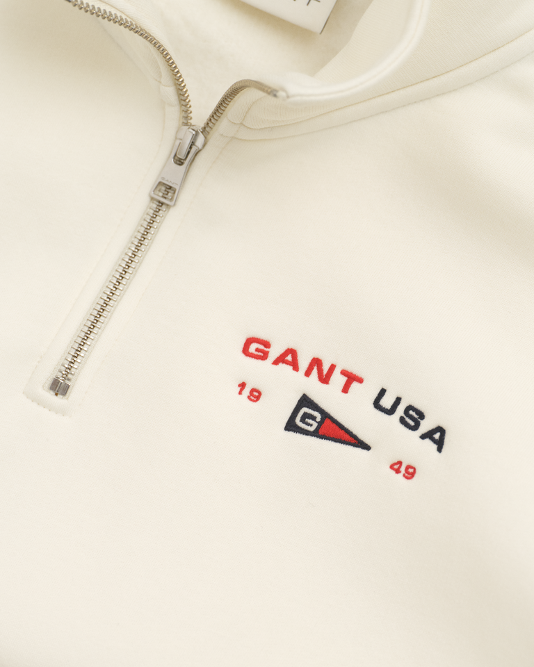 Gant Sudadera Con Media Cremallera Graphic