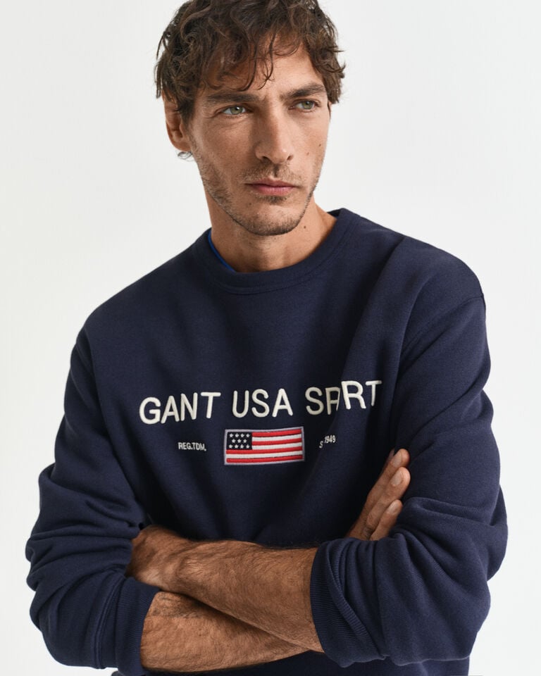 Gant Sudadera De Cuello Redondo Graphic