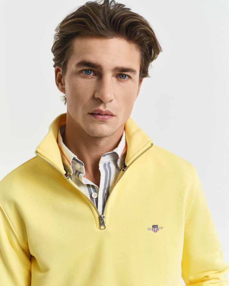 Gant Sudadera Shield Con Media Cremallera