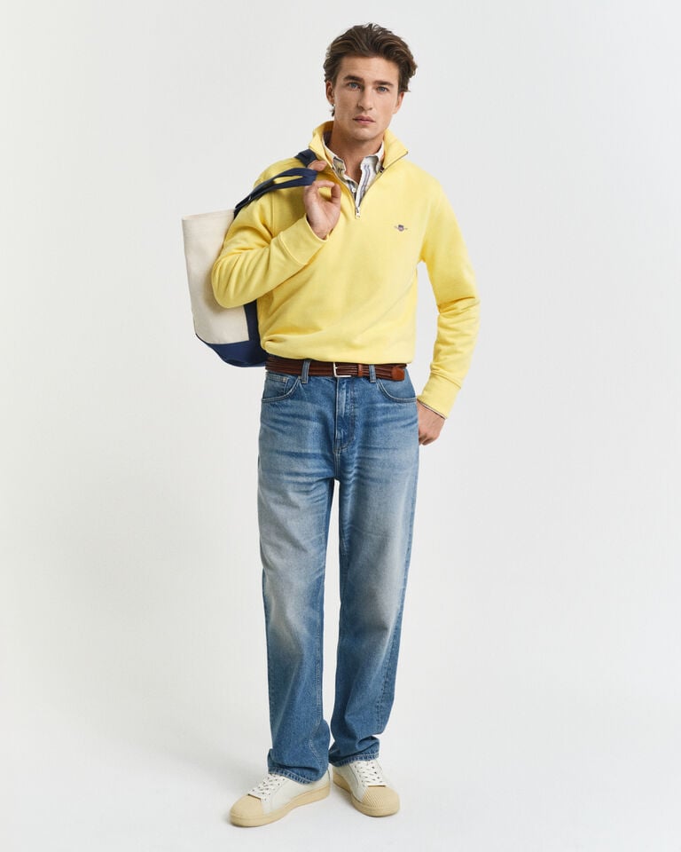 Gant Sudadera Shield Con Media Cremallera