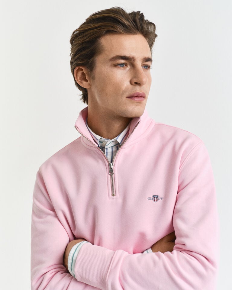 Gant Sudadera Shield Con Media Cremallera