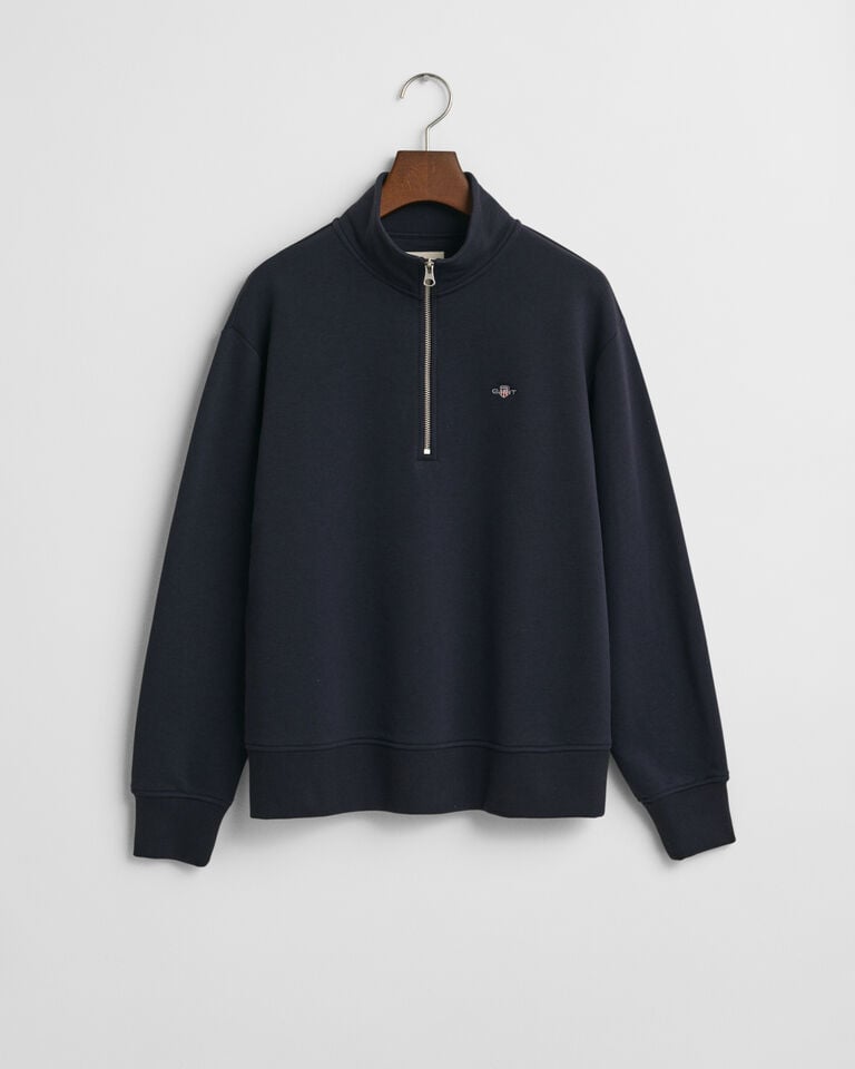 Gant Sudadera Shield Con Media Cremallera