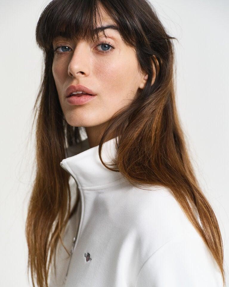 Gant Sudadera Shield Con Media Cremallera