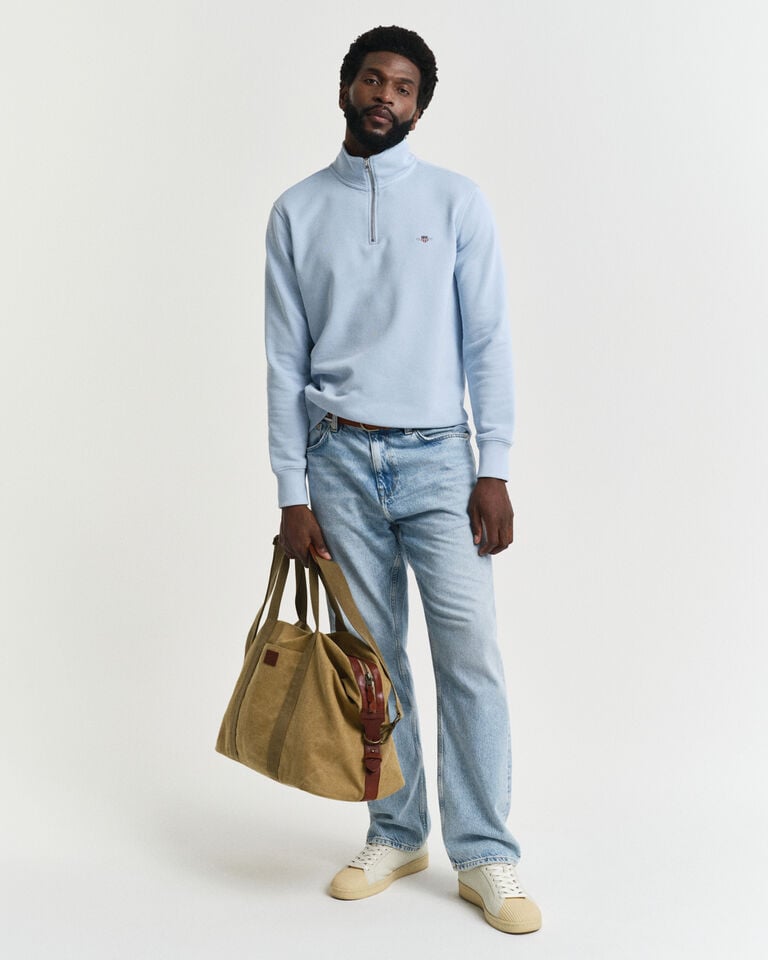 Gant Sudadera Shield Con Media Cremallera