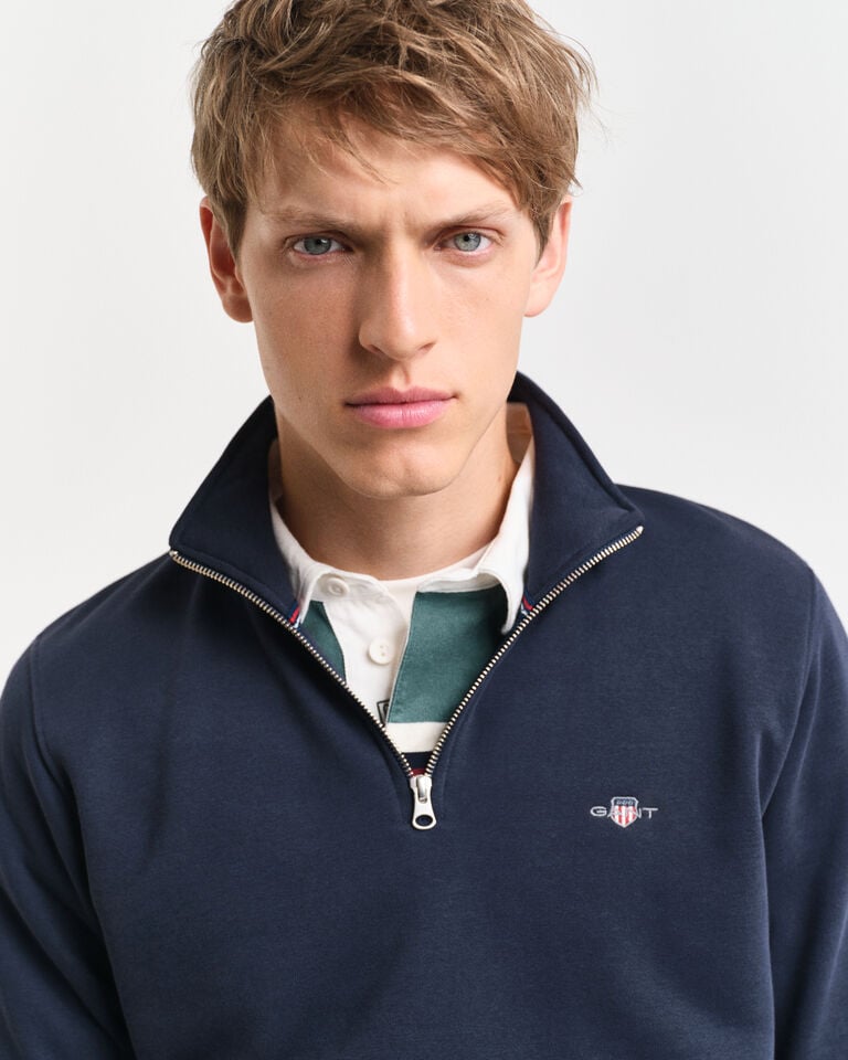 Gant Sudadera Shield Con Media Cremallera