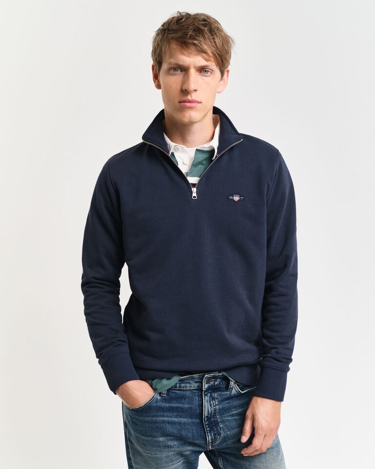 Gant Sudadera Shield con media cremallera
