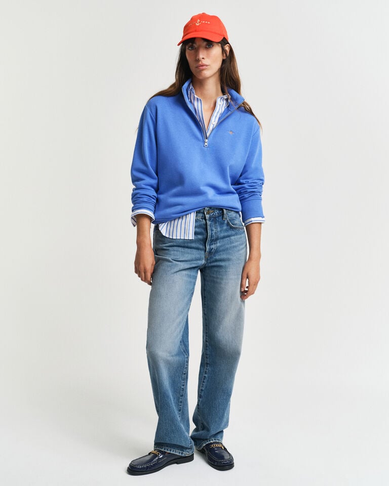 Gant Sudadera Shield Con Media Cremallera