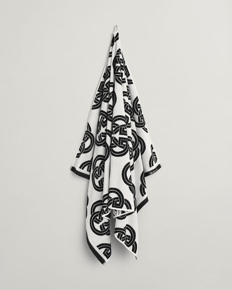 Gant Toalla de playa con estampado Monogram