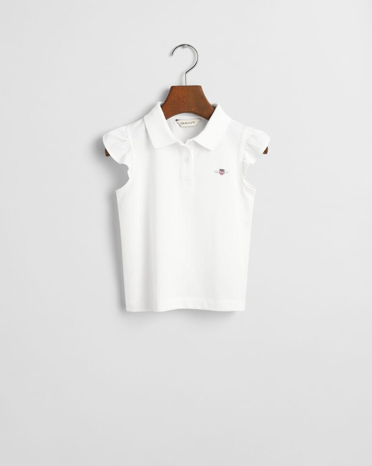 Gant Top de piqué con volante Shield Girls