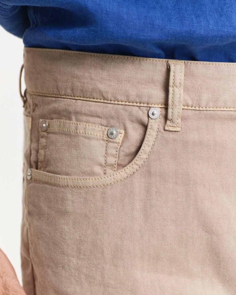 Gant Vaqueros Regular Fit De Algodón Y Lino