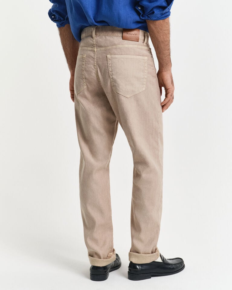 Gant Vaqueros Regular Fit De Algodón Y Lino