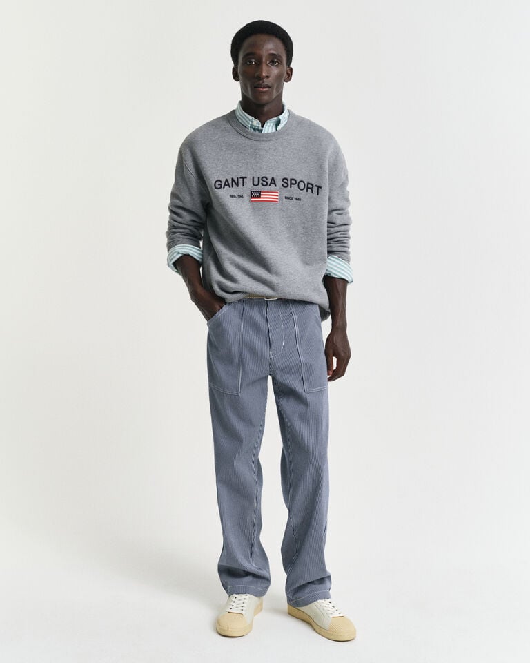 Gant Vaqueros Relaxed Fit a rayas Hickory