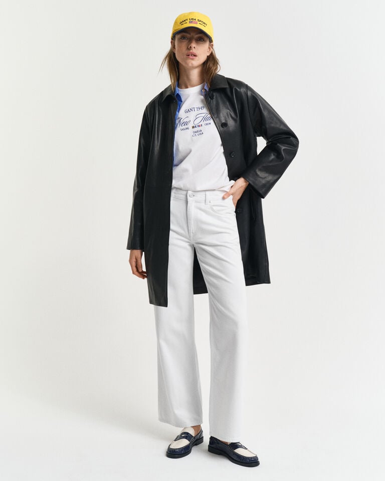 Gant Vaqueros Relaxed Fit blancos de pernera recta