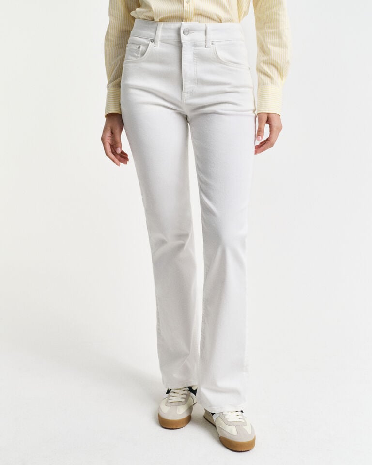 Gant Vaqueros Slim Fit Blancos Acampanados