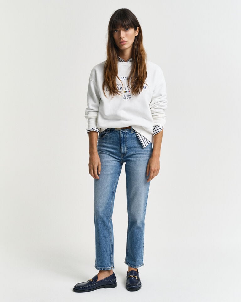 Gant Vaqueros Tobilleros Con Pernera Recta