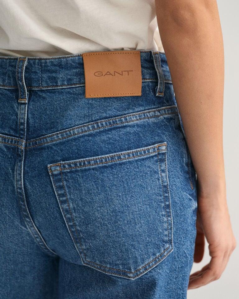 Gant Vaqueros Tobilleros Rectos De Talle Alto