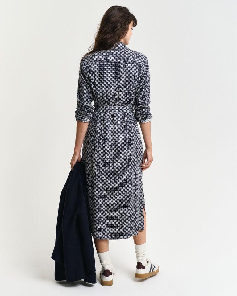 Gant Vestido Camisero Con Estampado Geométrico