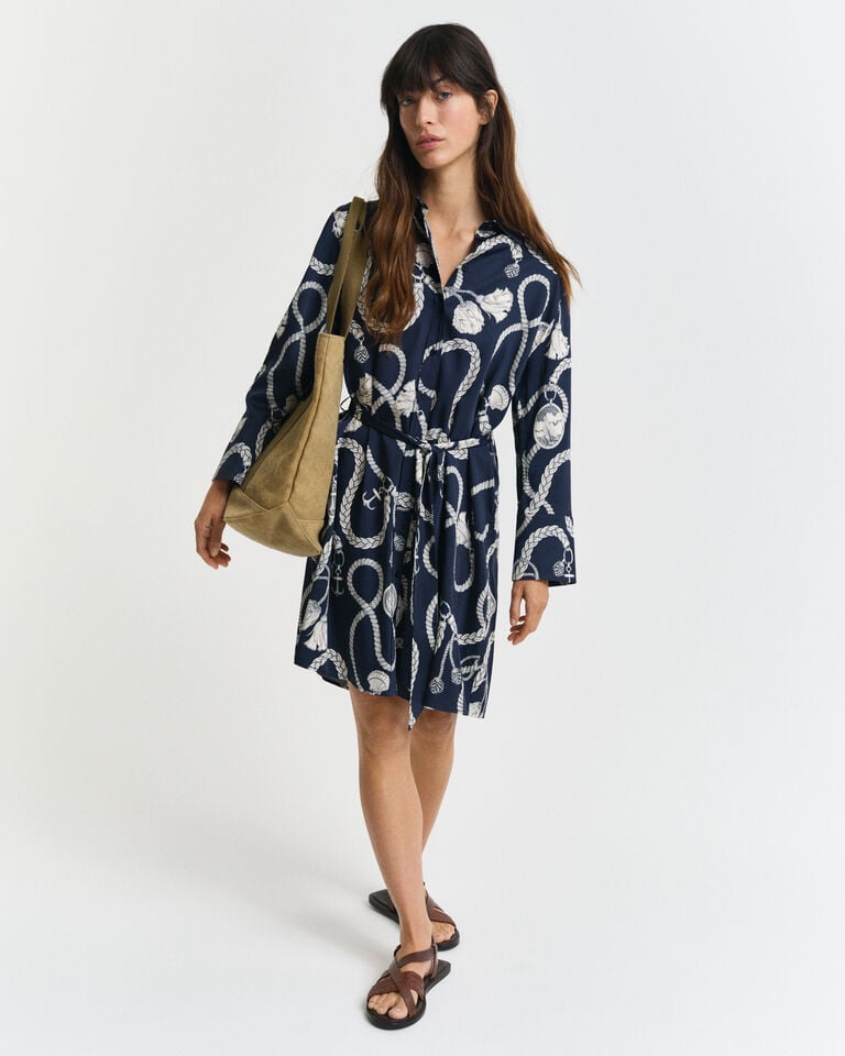 Gant Vestido camisero con estampado Sailing