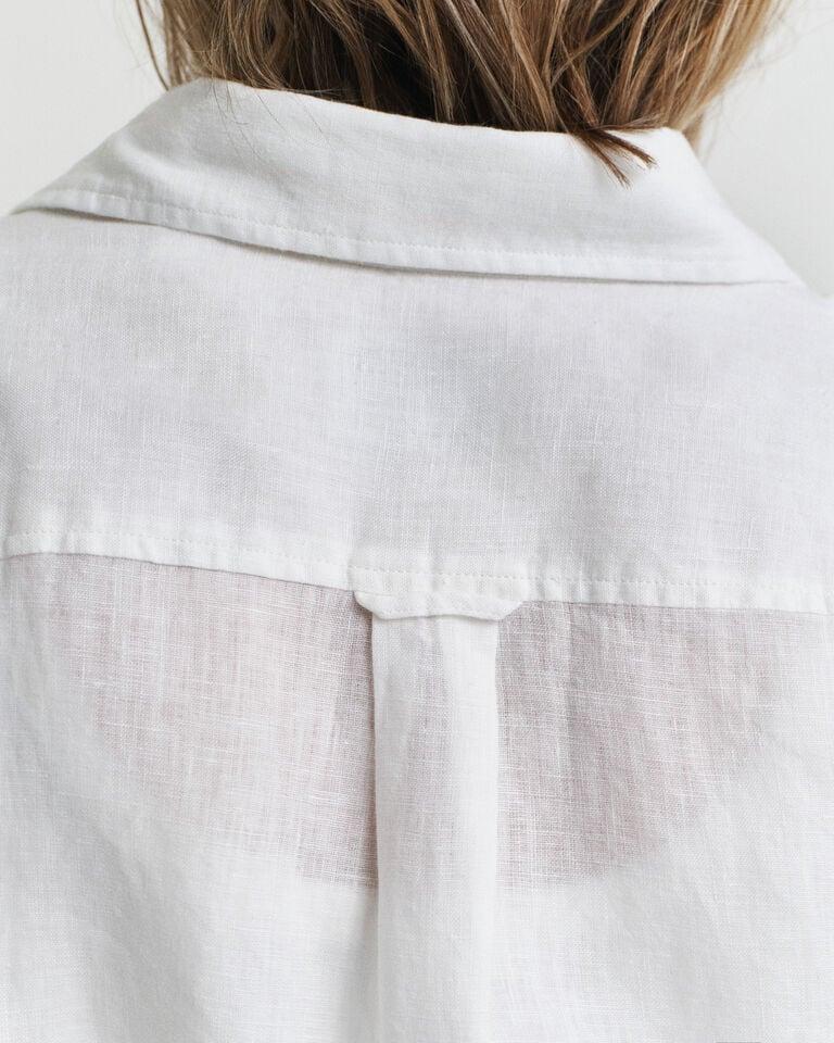 Gant Vestido Camisero De Lino Con Cinturón