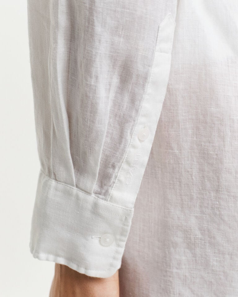 Gant Vestido Camisero De Lino Con Cinturón