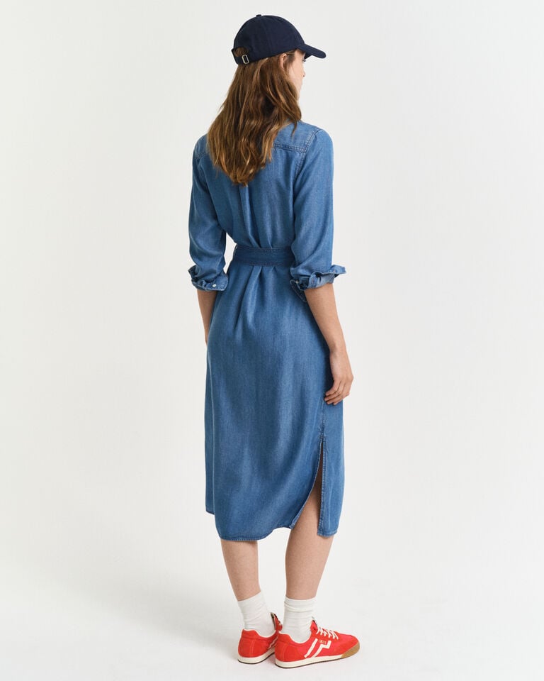 Gant Vestido Camisero En Cambray