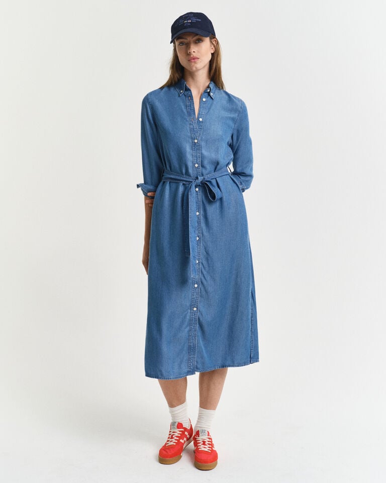 Gant Vestido camisero en cambray