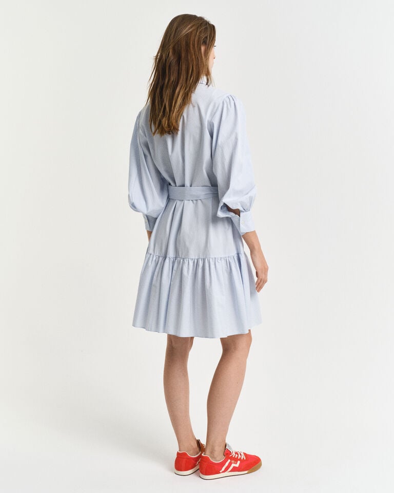 Gant Vestido Clásico De Popelina A Rayas