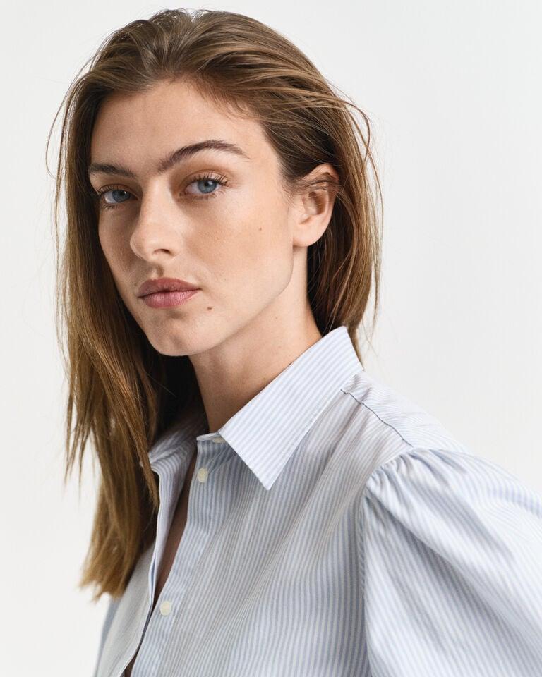 Gant Vestido Clásico De Popelina A Rayas