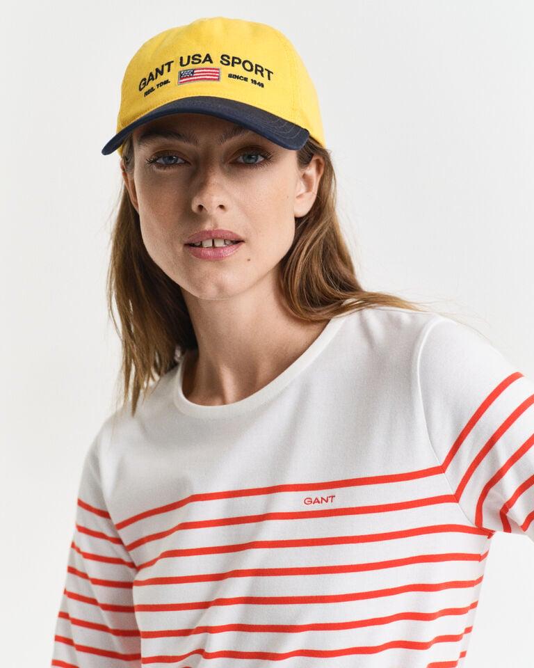 Gant Vestido De Cuello Redondo A Rayas Bretonas