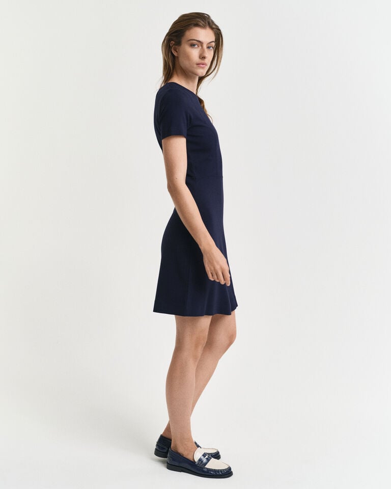 Gant Vestido De Punto Fit & Flared