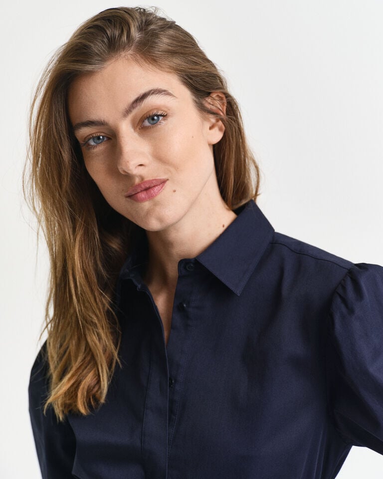 Gant Vestido De Satén De Algodón