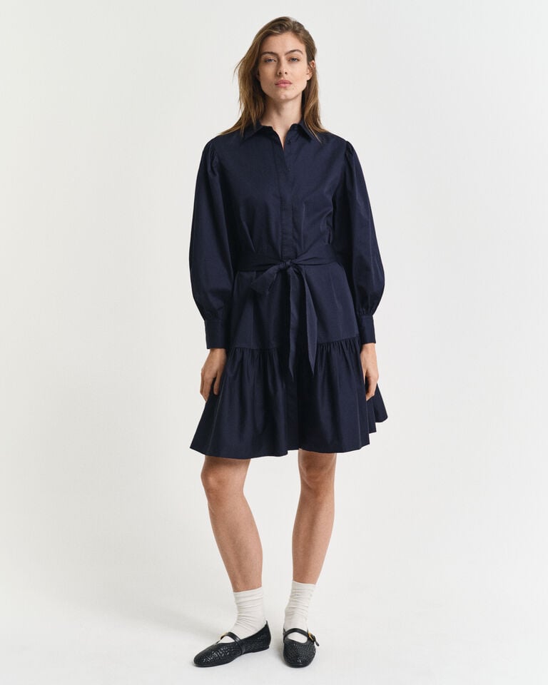 Gant Vestido De Satén De Algodón