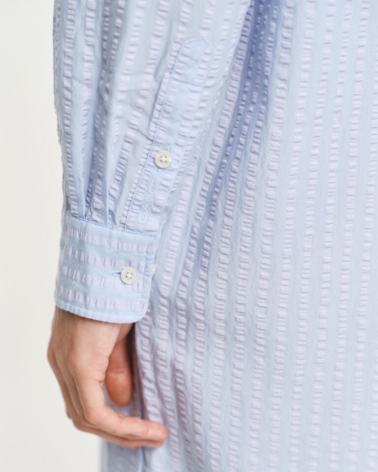 Gant Vestido De Sirsaca A Rayas Del Mismo Tono