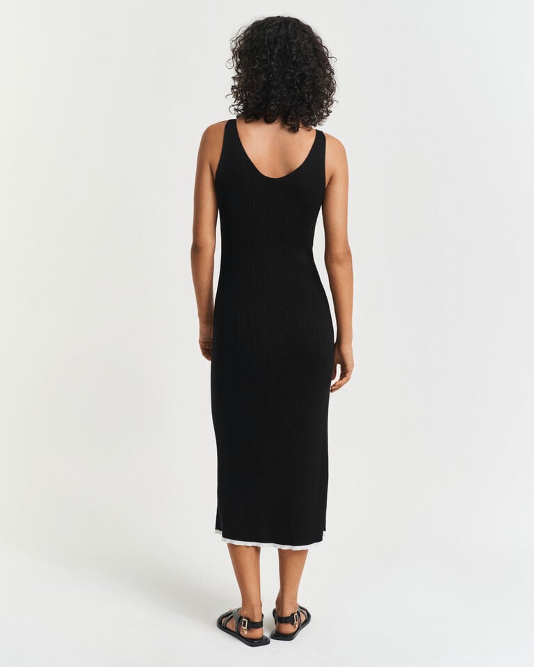 Gant Vestido De Tirantes De Punto Acanalado