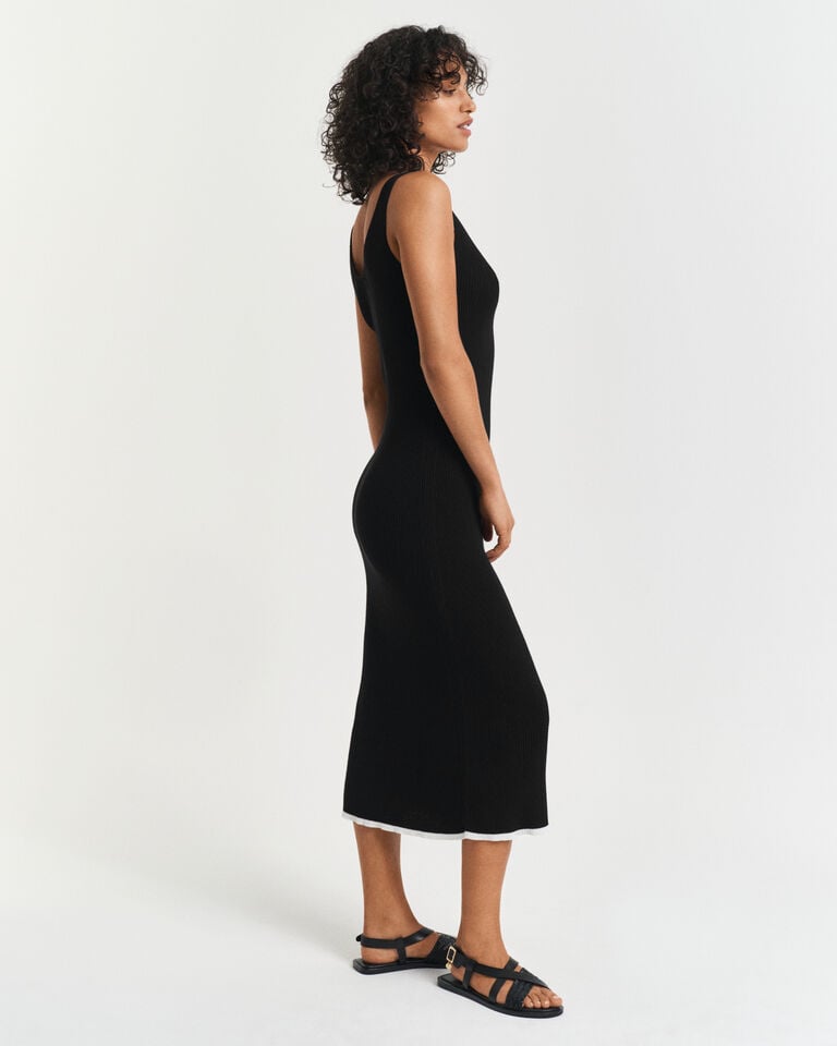 Gant Vestido De Tirantes De Punto Acanalado