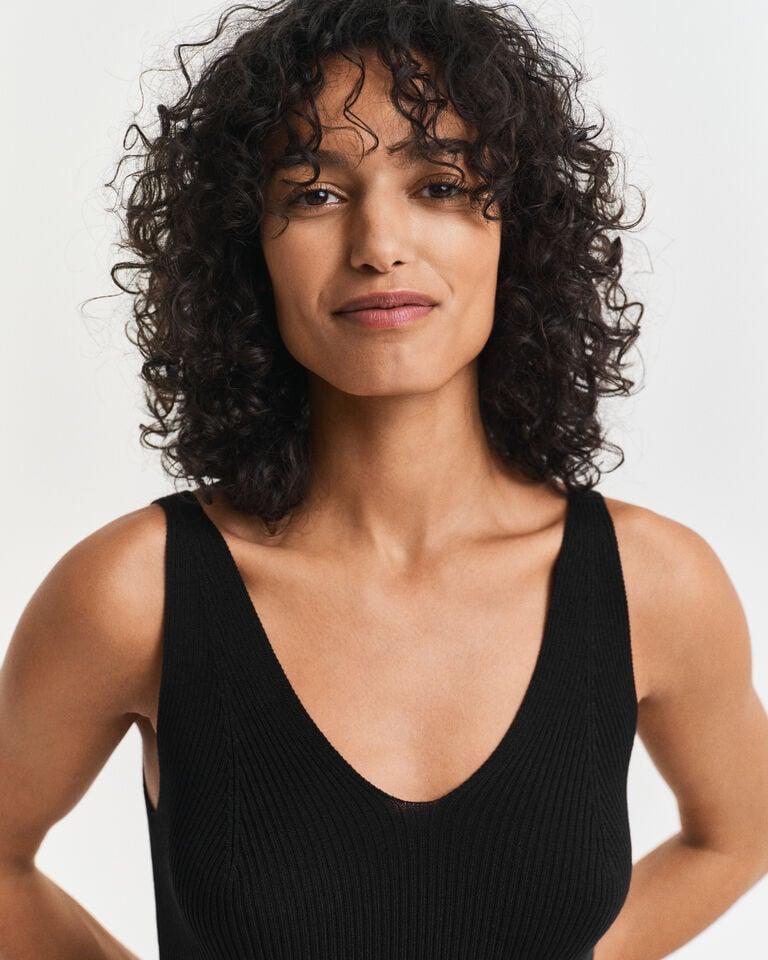 Gant Vestido De Tirantes De Punto Acanalado