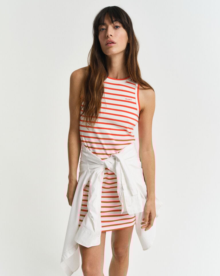 Gant Vestido Sin Mangas De Punto A Rayas