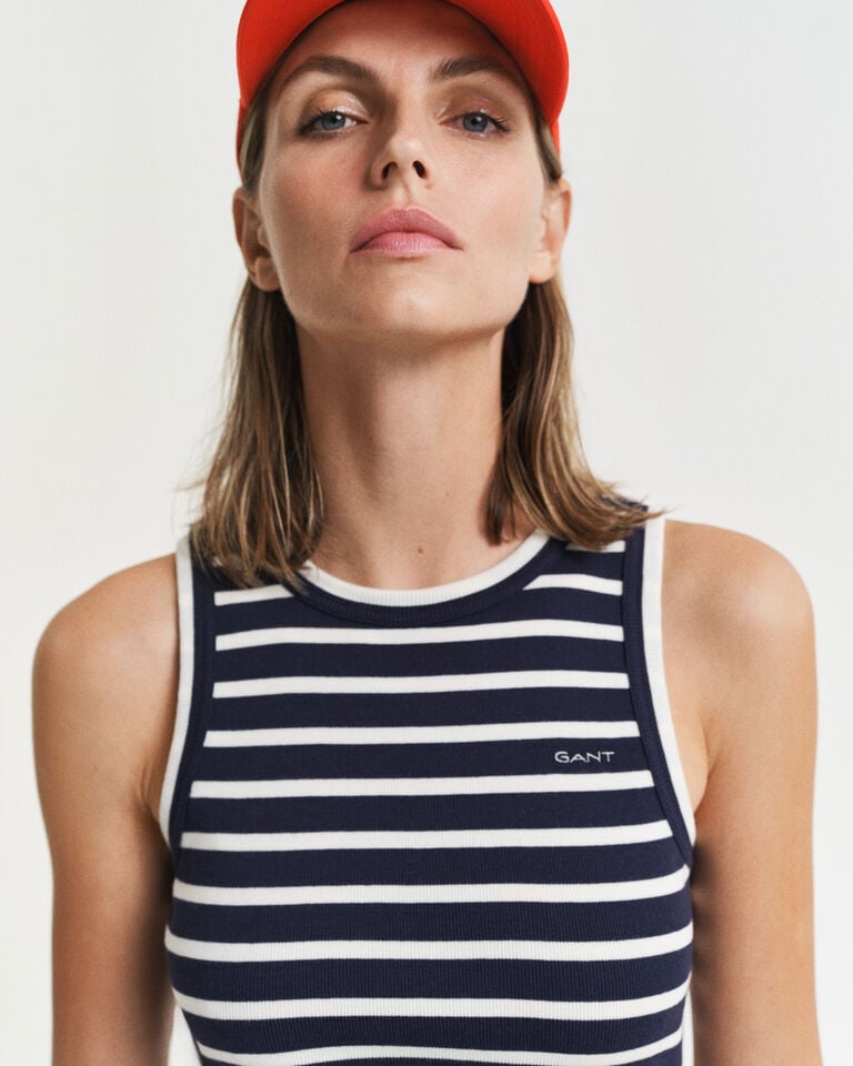 Gant Vestido Sin Mangas De Punto A Rayas