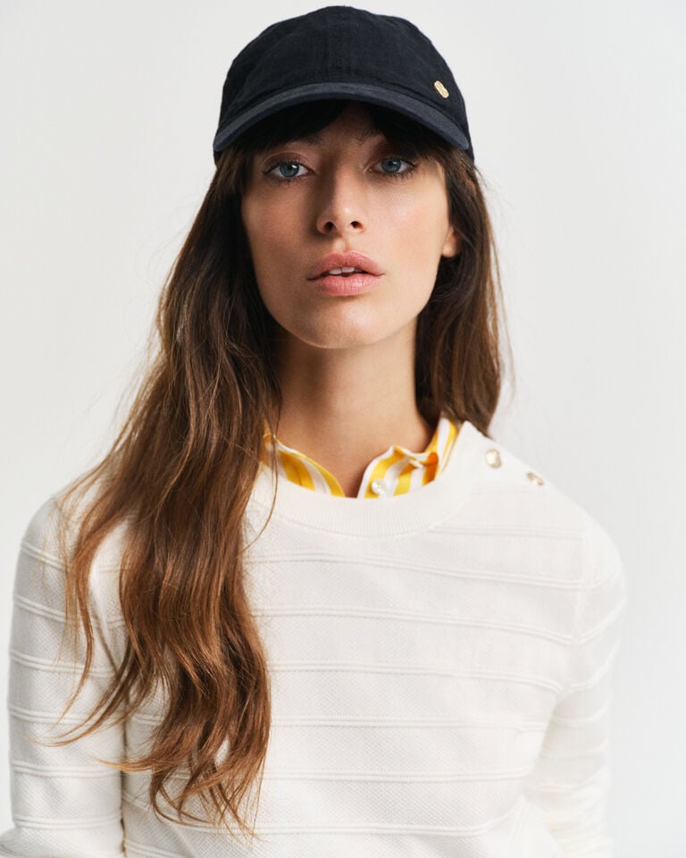 Gant Jersey De Algodón Con Cuello Redondo Y Textura