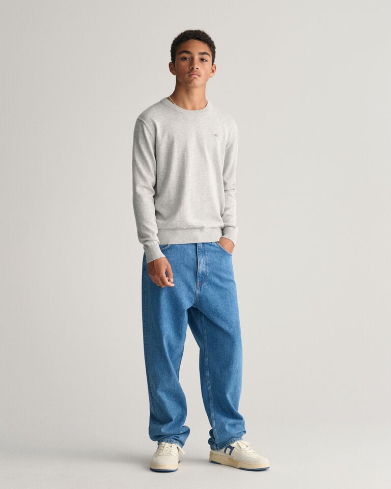 Gant Jersey De Cuello Redondo De Algodón Clásico Shield Teens