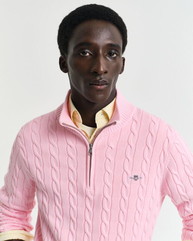 Gant Jersey De Punto De Ochos De Algodón Con Media Cremallera