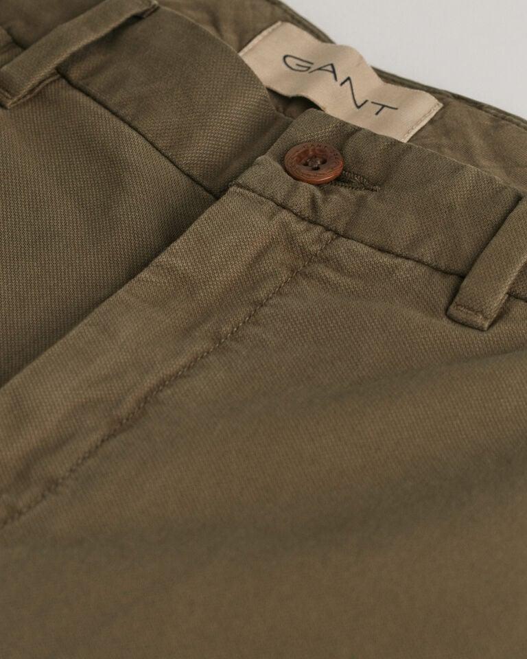 Gant Pantalones Chinos Cortos Regular Fit Con Textura Labrada
