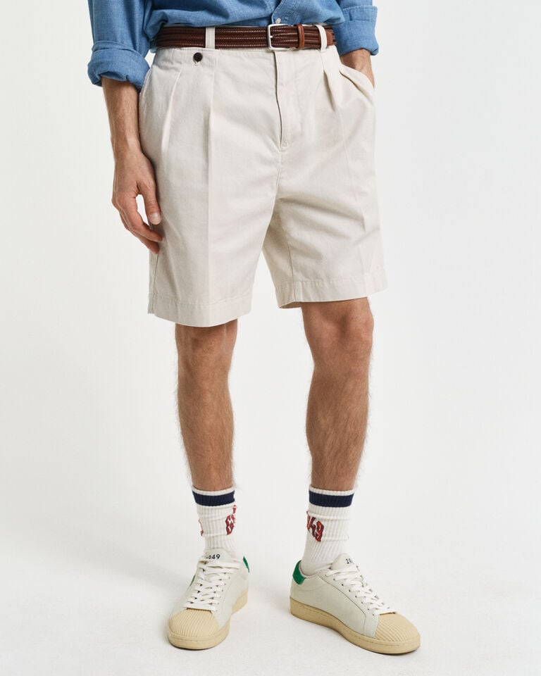 Gant Pantalones Chinos Cortos Relaxed Fit De Sarga De Algodón