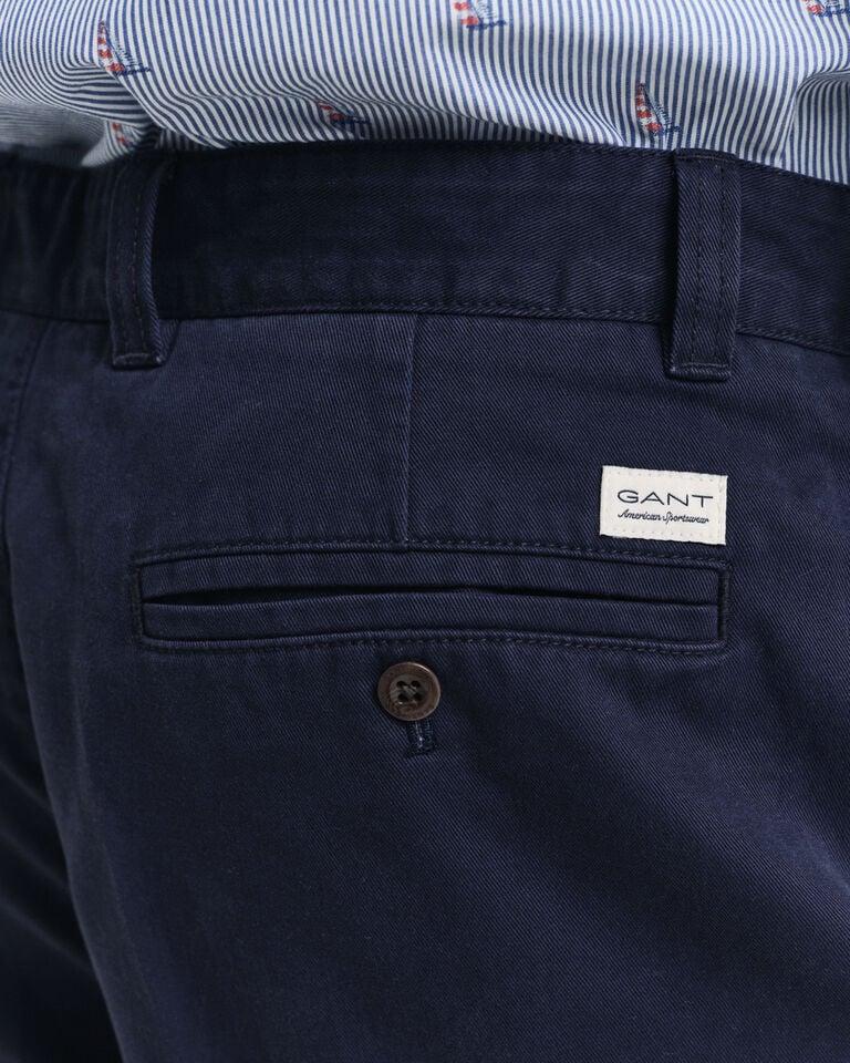 Gant Pantalones Chinos Cortos Relaxed Fit De Sarga De Algodón