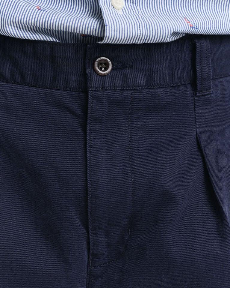 Gant Pantalones Chinos Cortos Relaxed Fit De Sarga De Algodón