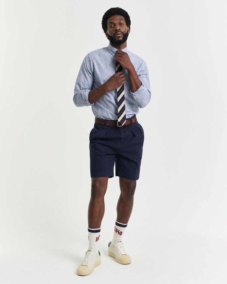 Gant Pantalones chinos cortos Relaxed Fit de sarga de algodón