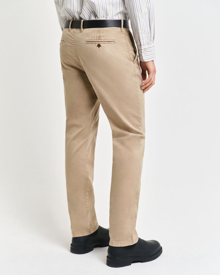 Gant Pantalones Chinos Estructurados Slim Fit Con Textura Labrada